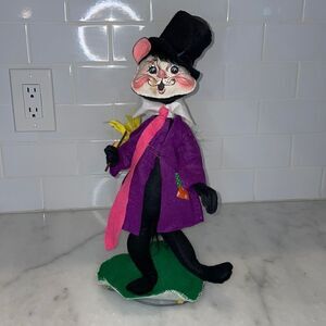 Annalee Doll Vintage Halloween 15" Hobo Cat Doll